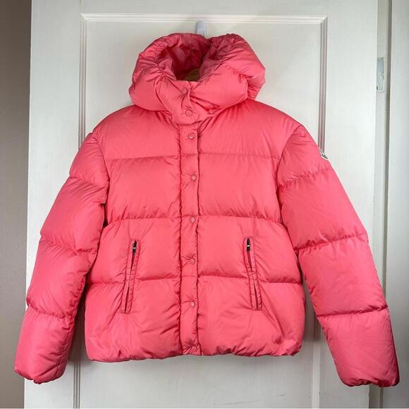 Moncler Kids Snap Button Caille  Giubbotto Snap Button Down Puffer Jacket - Picture 1 of 12